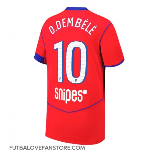Paris Saint-Germain Ousmane Dembele #10 Tretí futbalový dres 2025-26 Krátky Rukáv Paris Saint-Germain Ousmane Dembele #10 Tretí futbalový dres 2025-26 Krátky Rukáv